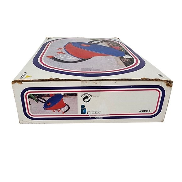 Vintage The Wet Set Bellows Air Pump #58611 In Box 1996 Intex For Inflatables - Picture 11 of 13